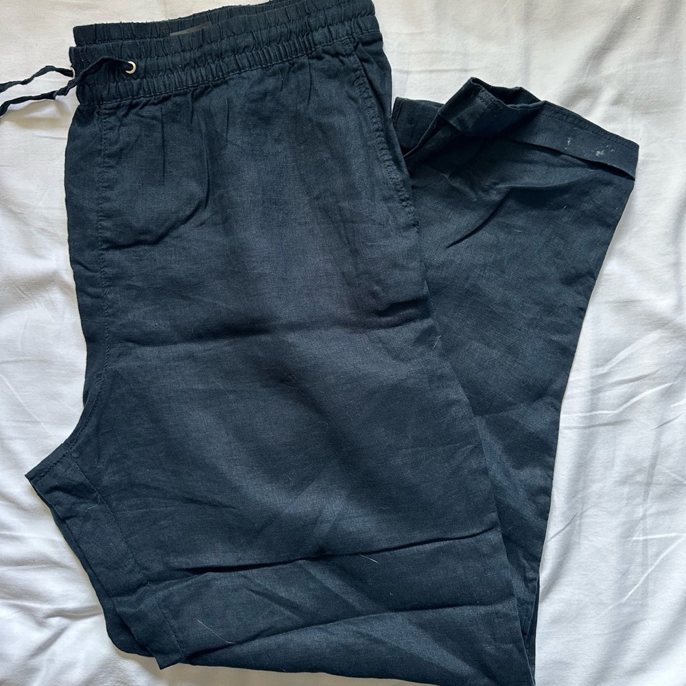 H&M- Linen Blend Pants